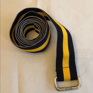 Polo Web Belt Navy/Yellow Sz. XL